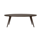 Accent Oval Lounge Table: Grey Stained Lacquered Oak