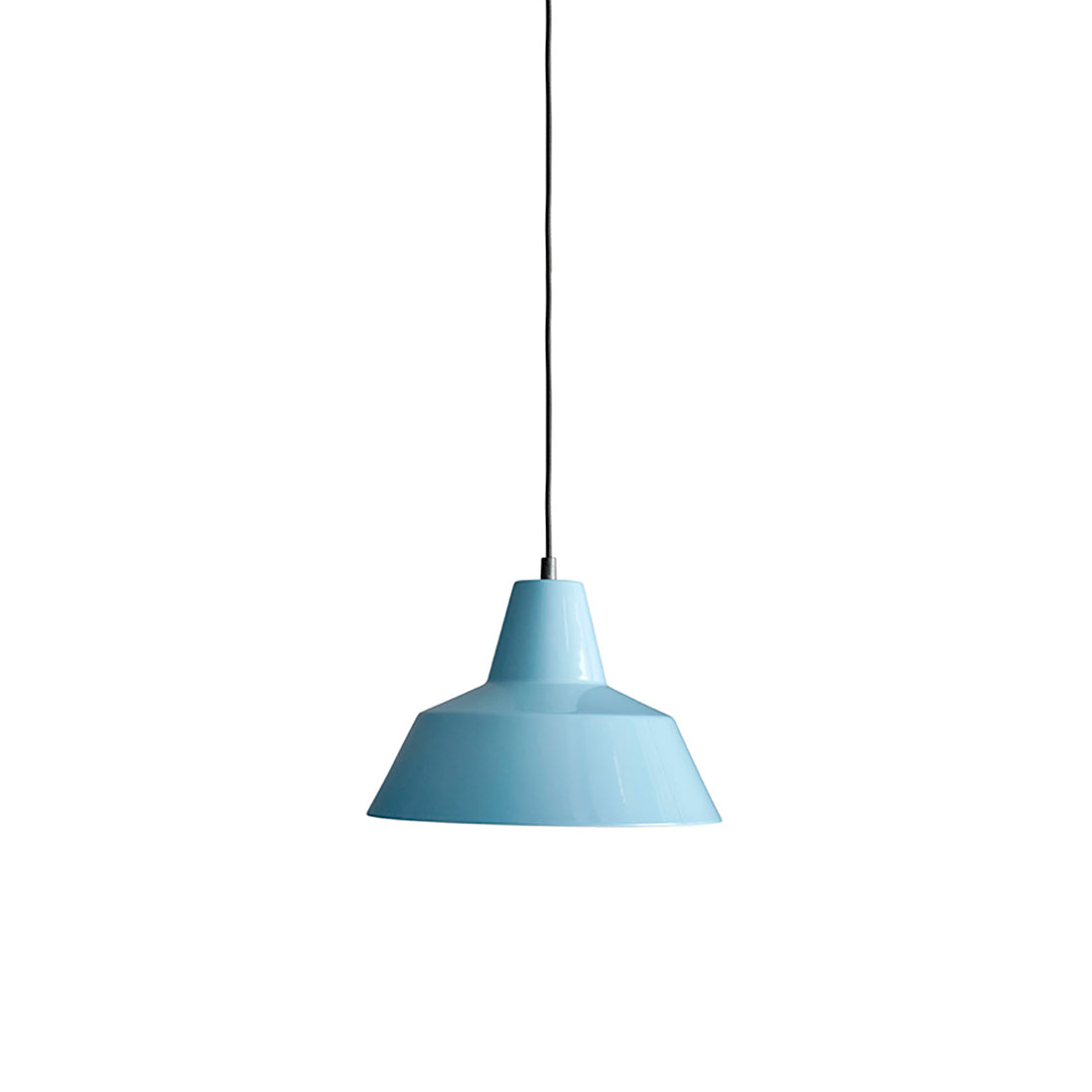Workshop Pendant Lamp W3: Petroleum Blue + Black