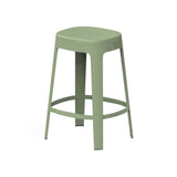 Ombra Bar + Counter Stool: Stacking + Counter + Green