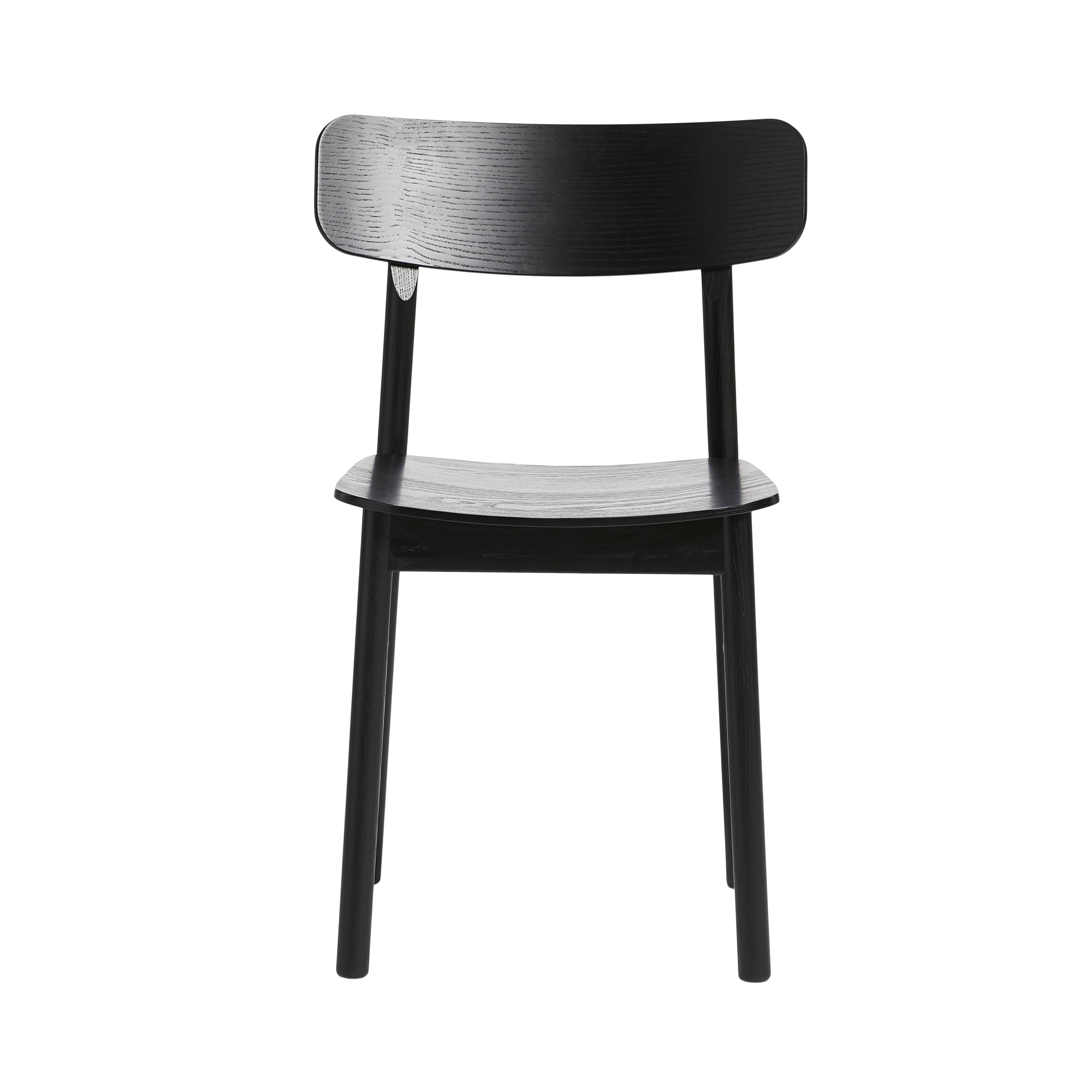 Soma Dining Chair: Black Painted Ash + Without Seatpad