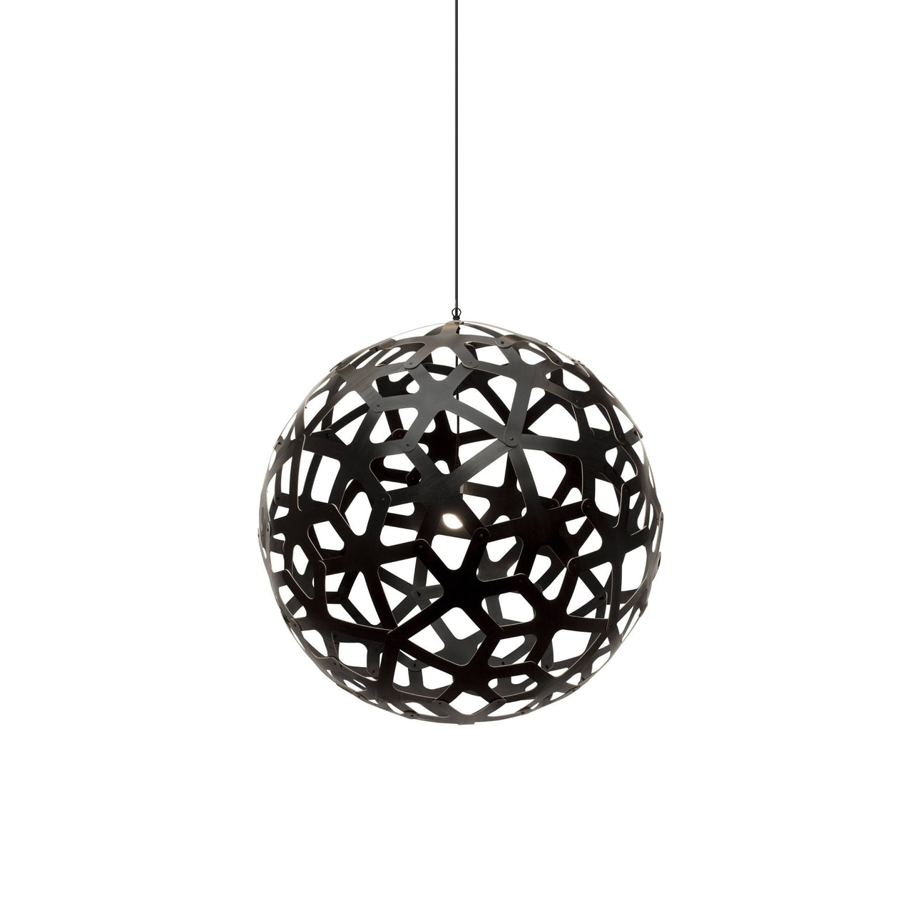 Coral Pendant Light: Large + Black + Black