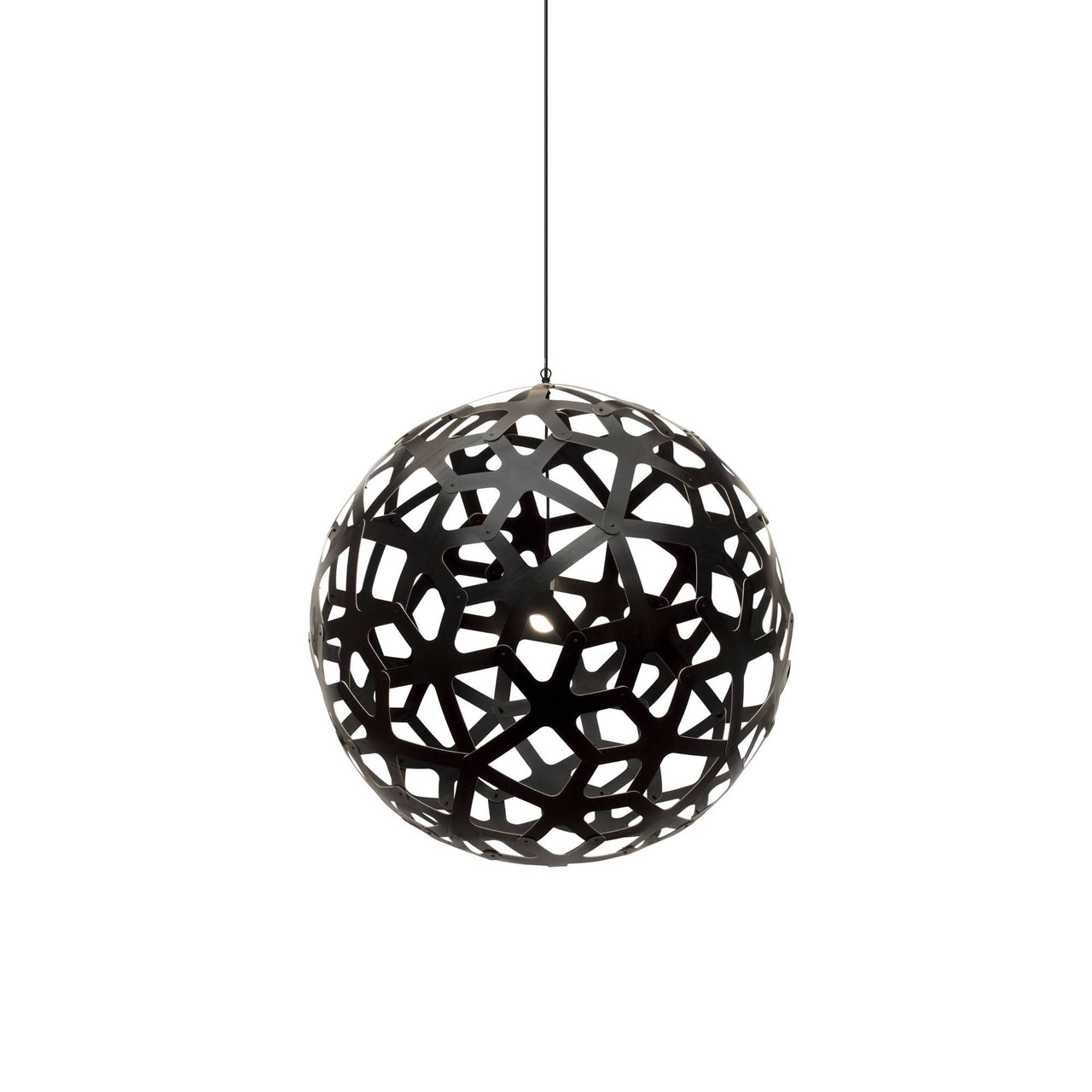 Coral Pendant Light: Large + Black + Black