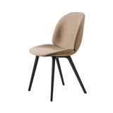 Beetle Dining Chair: Black Plastic Base + Fully Upholstered