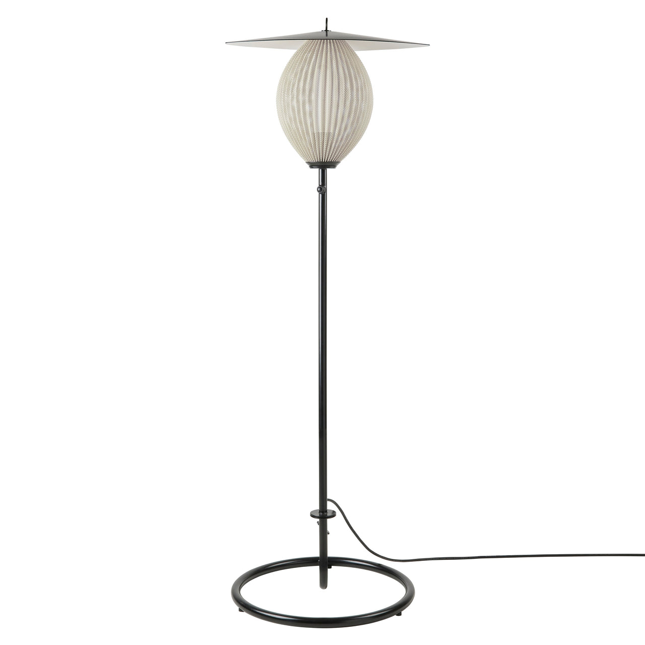 Satellite Outdoor Floor Lamp: Cream White