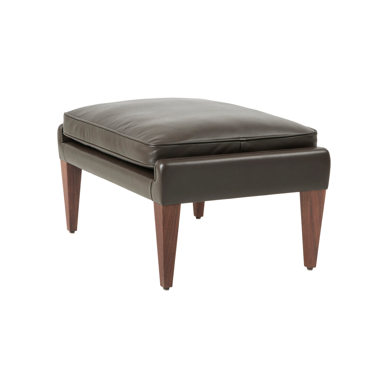 V11 Ottoman: Solid American Walnut