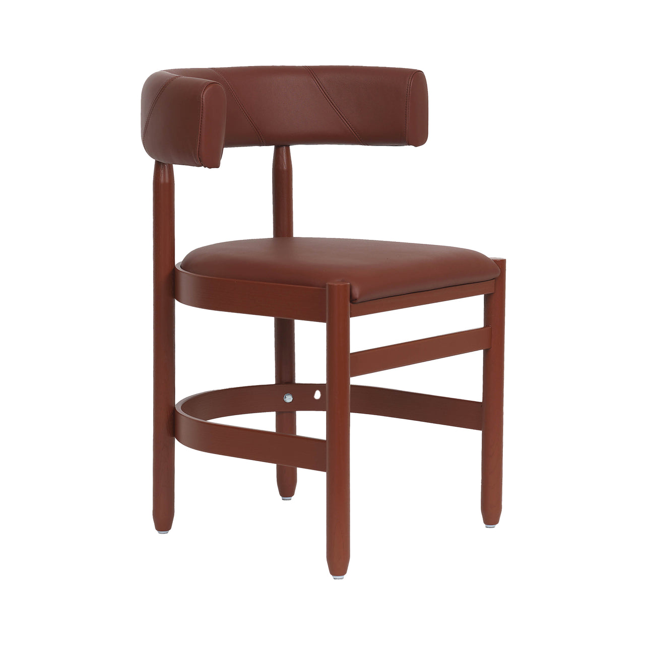 Botero Armchair: Black + Tarnsjo Leather Red