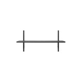 Sector Shelf: Single + Wide + Black Ash + Black Brass