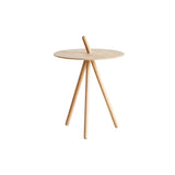Come Here Side Table: White Pigmented Oak