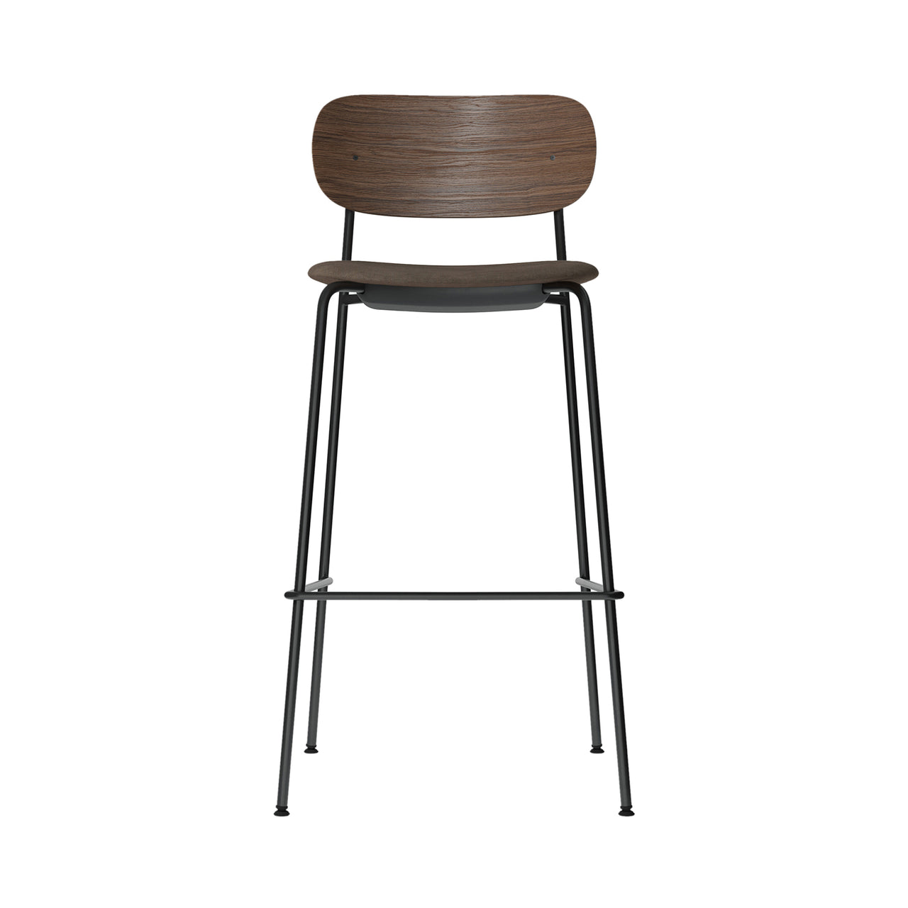 Co Bar + Counter Chair: Seat Upholstered + Bar + Dark Stained Oak