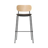 Co Bar + Counter Chair: Seat Upholstered + Bar + Natural Oak