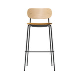 Co Bar + Counter Chair: Seat Upholstered + Bar + Natural Oak