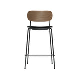Co Bar + Counter Chair: Seat Upholstered + Counter + Dark Stained Oak