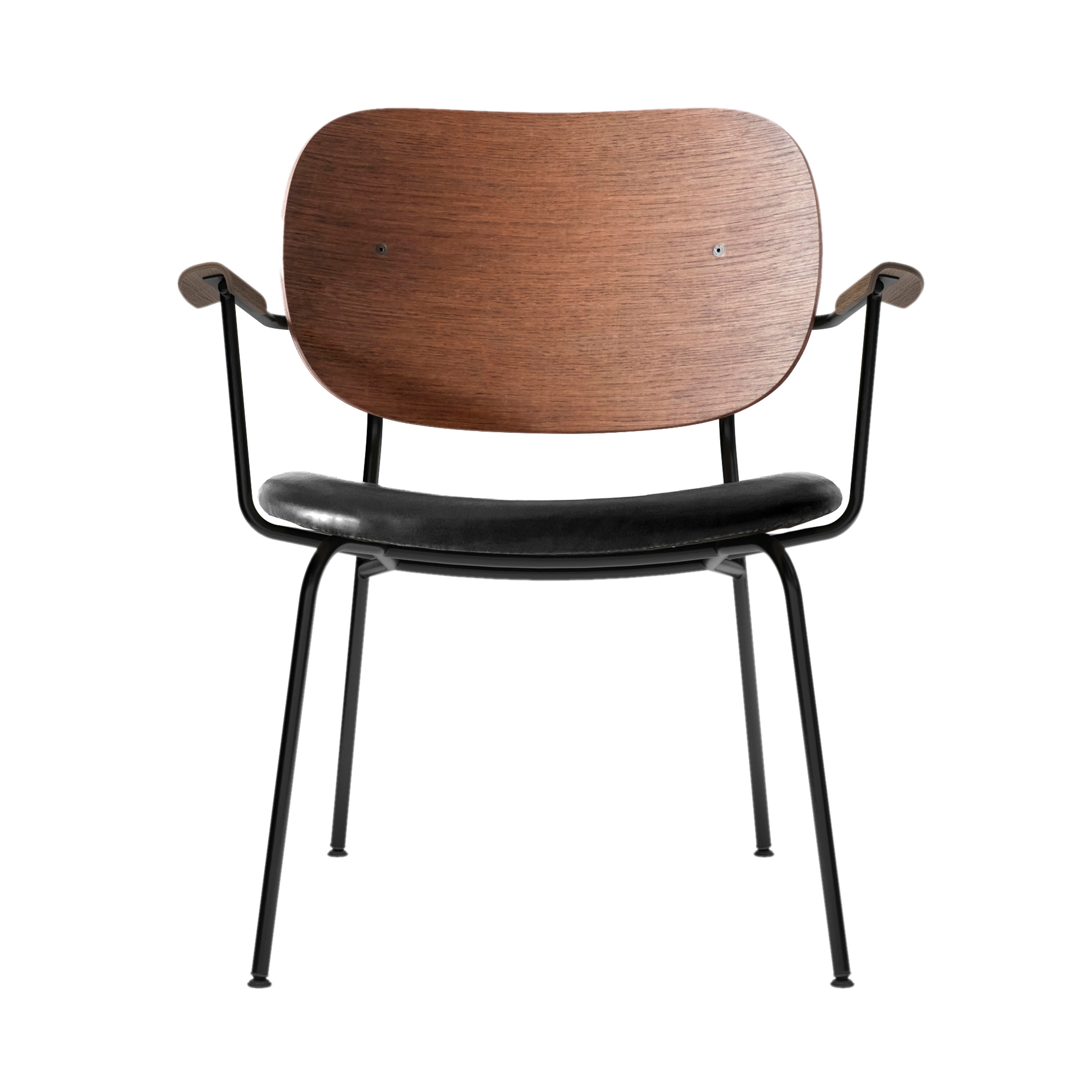Co Lounge Chair: Seat Upholstered + Dark Stained Oak