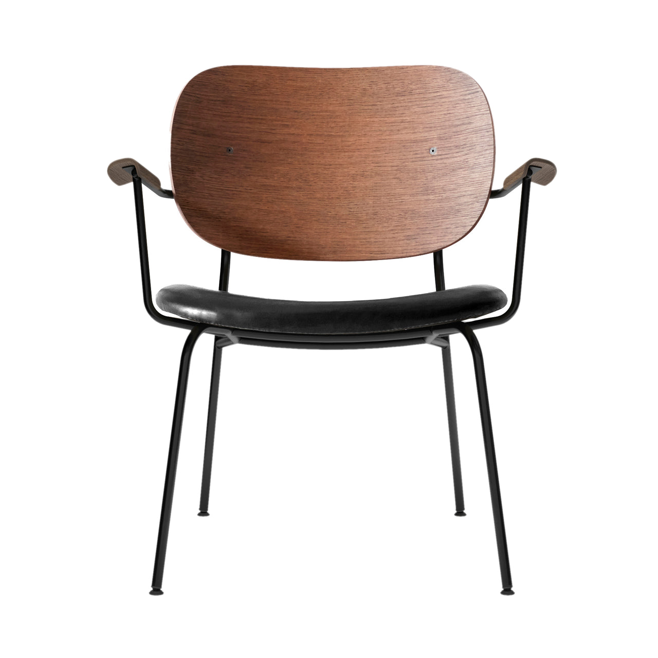 Co Lounge Chair: Seat Upholstered + Dark Stained Oak