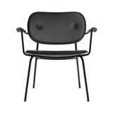 Co Lounge Chair: Fully Upholstered + Black Oak