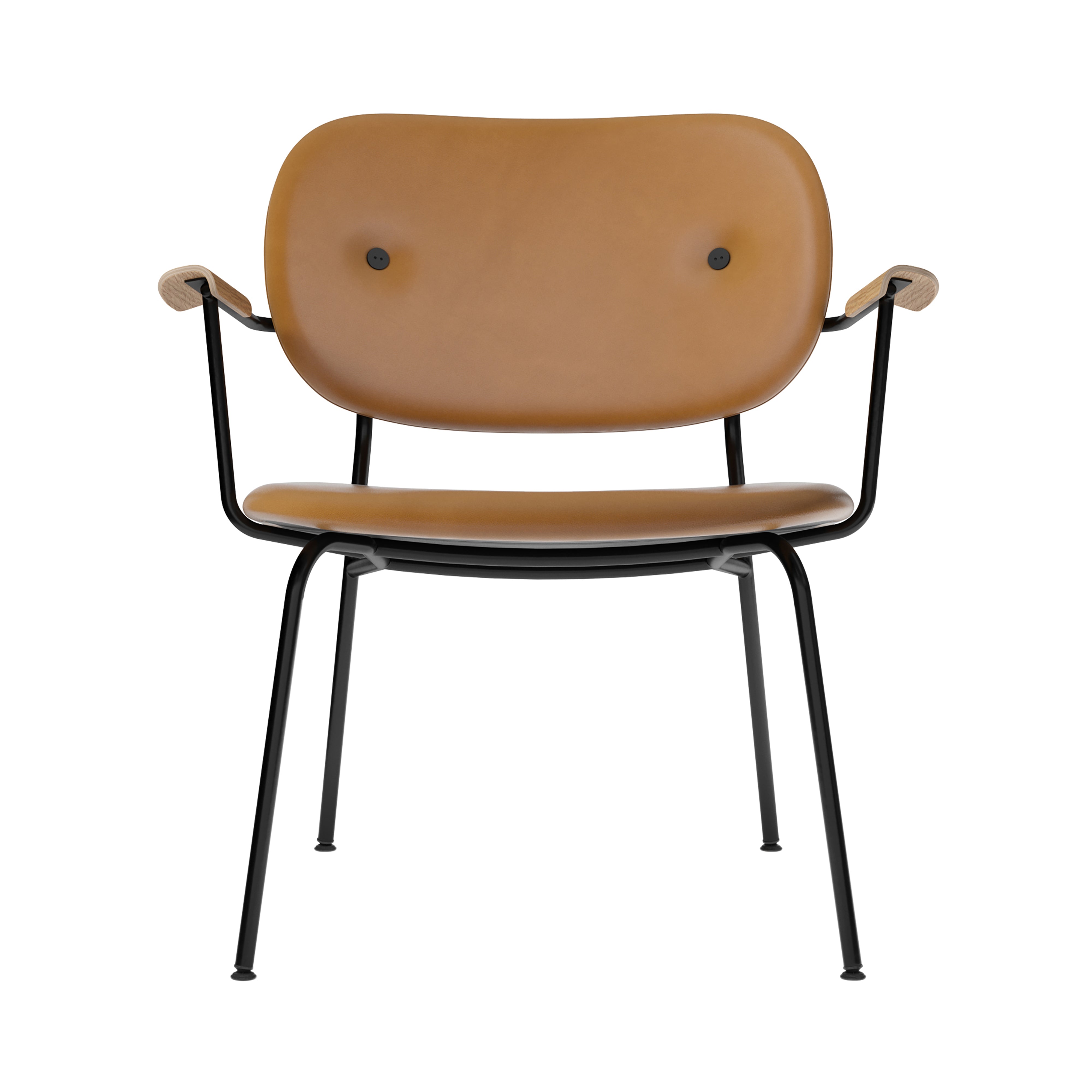 Co Lounge Chair: Fully Upholstered + Natural Oak