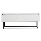 Virka Low Sideboard: White Painted Oak