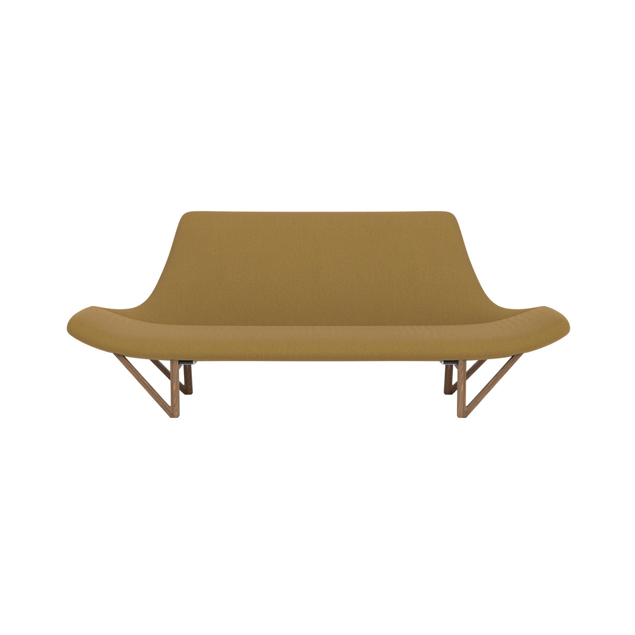 Pagode Sofa: Walnut + Re-wool 0448