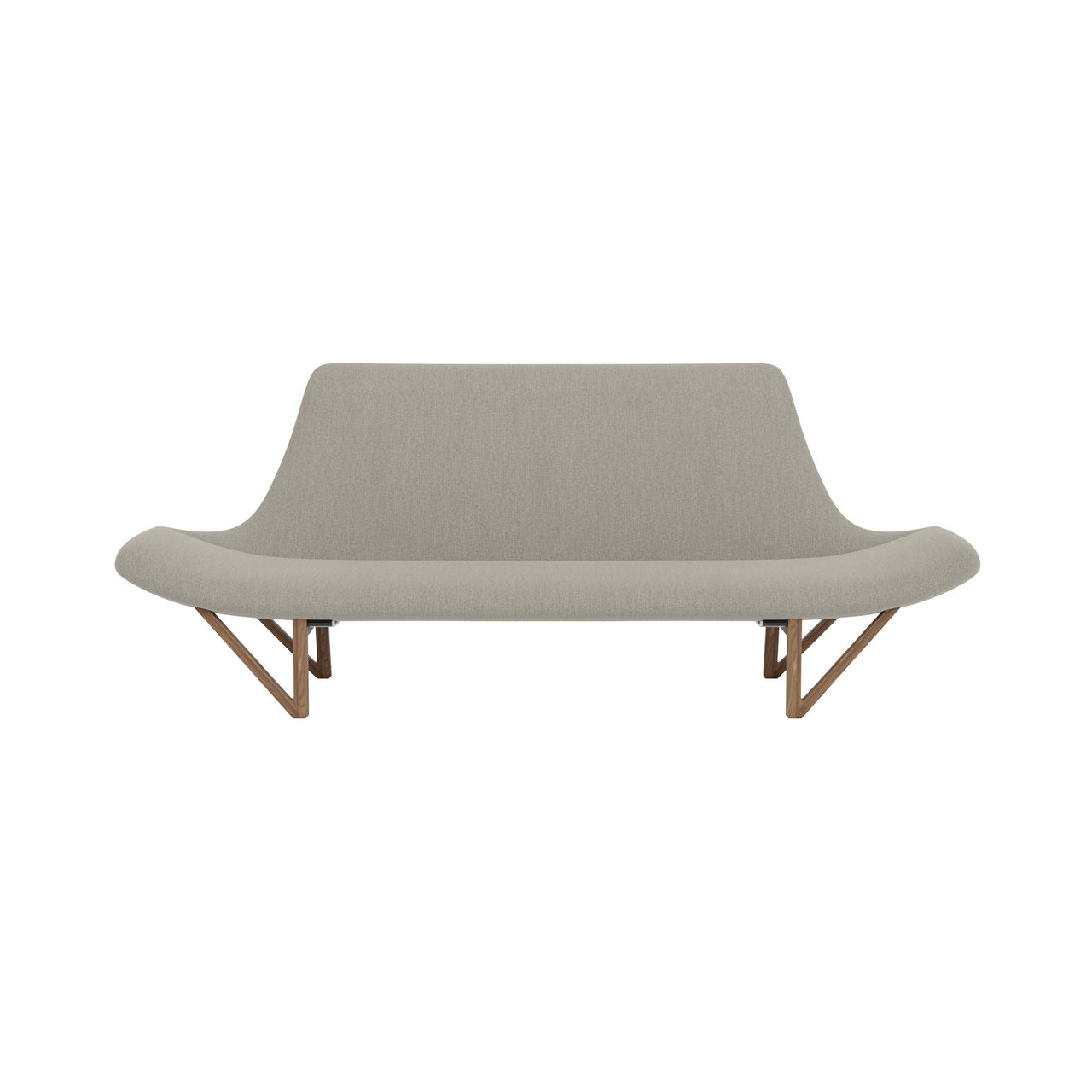 Pagode Sofa: Walnut + Re-wool 0218