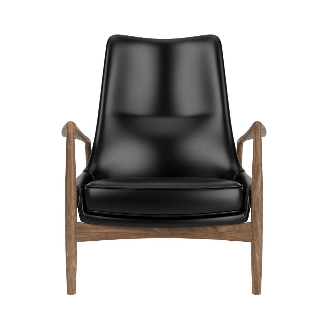 The Seal Lounge Chair: High + Walnut + Dakar 0842