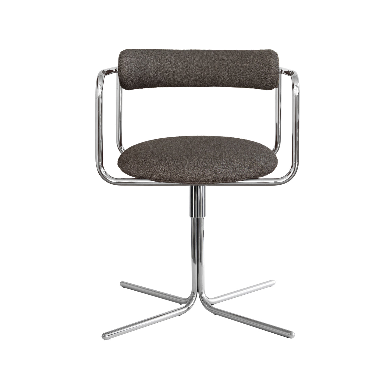 FF Swivel Chair: Round + Chrome
