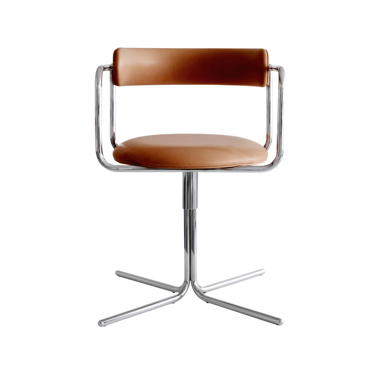 FF Swivel Chair: Round + Chrome