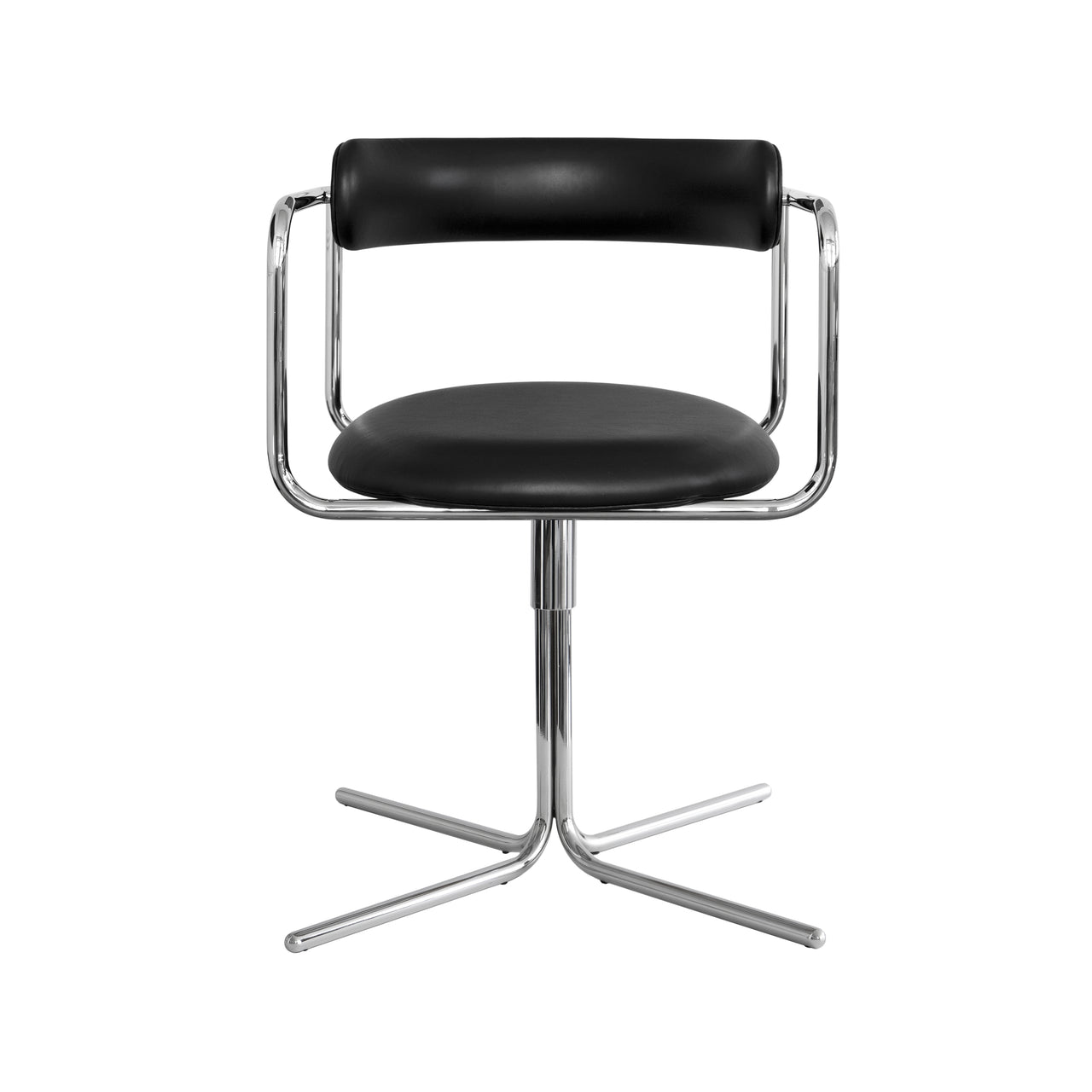 FF Swivel Chair: Round + Chrome