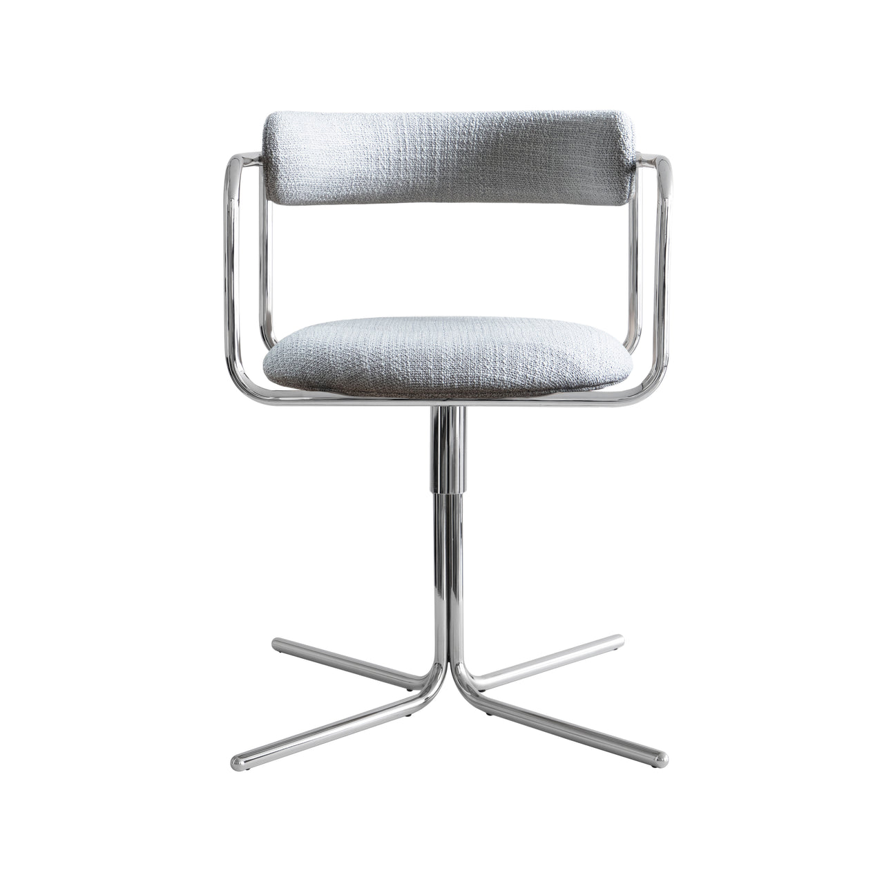 FF Swivel Chair: Round + Chrome