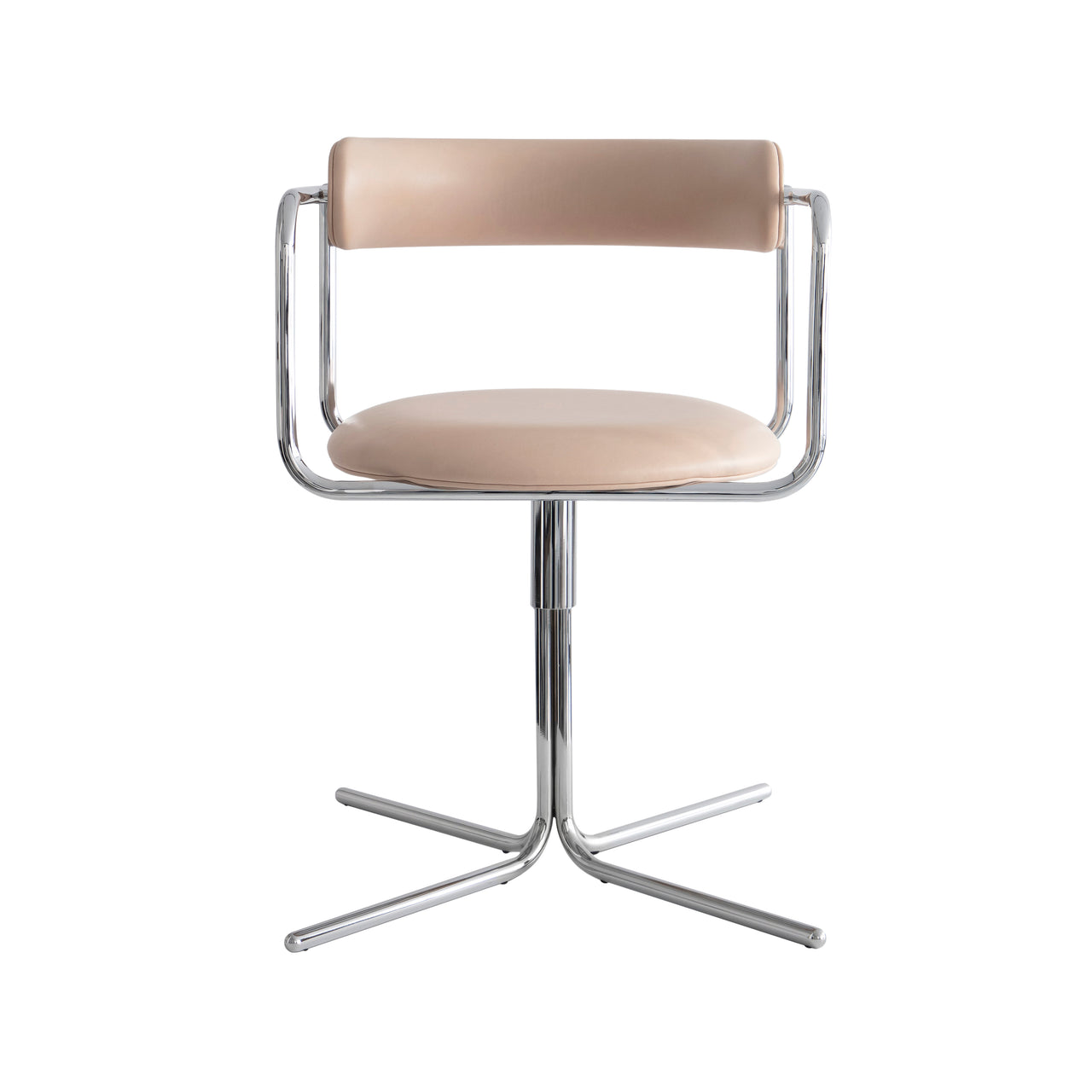 FF Swivel Chair: Round + Chrome