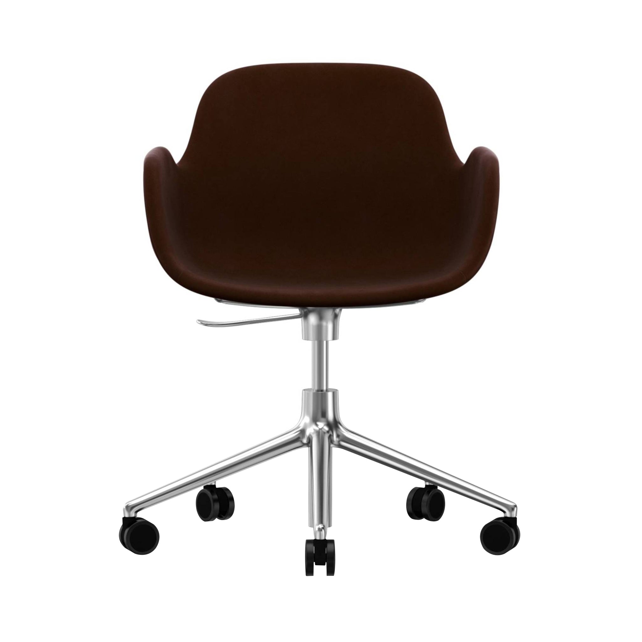 Form Armchair: Swivel 5W Gaslift Upholstered + Aluminum