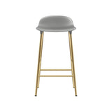 Form Bar + Counter Stool: Brass + Counter + Grey