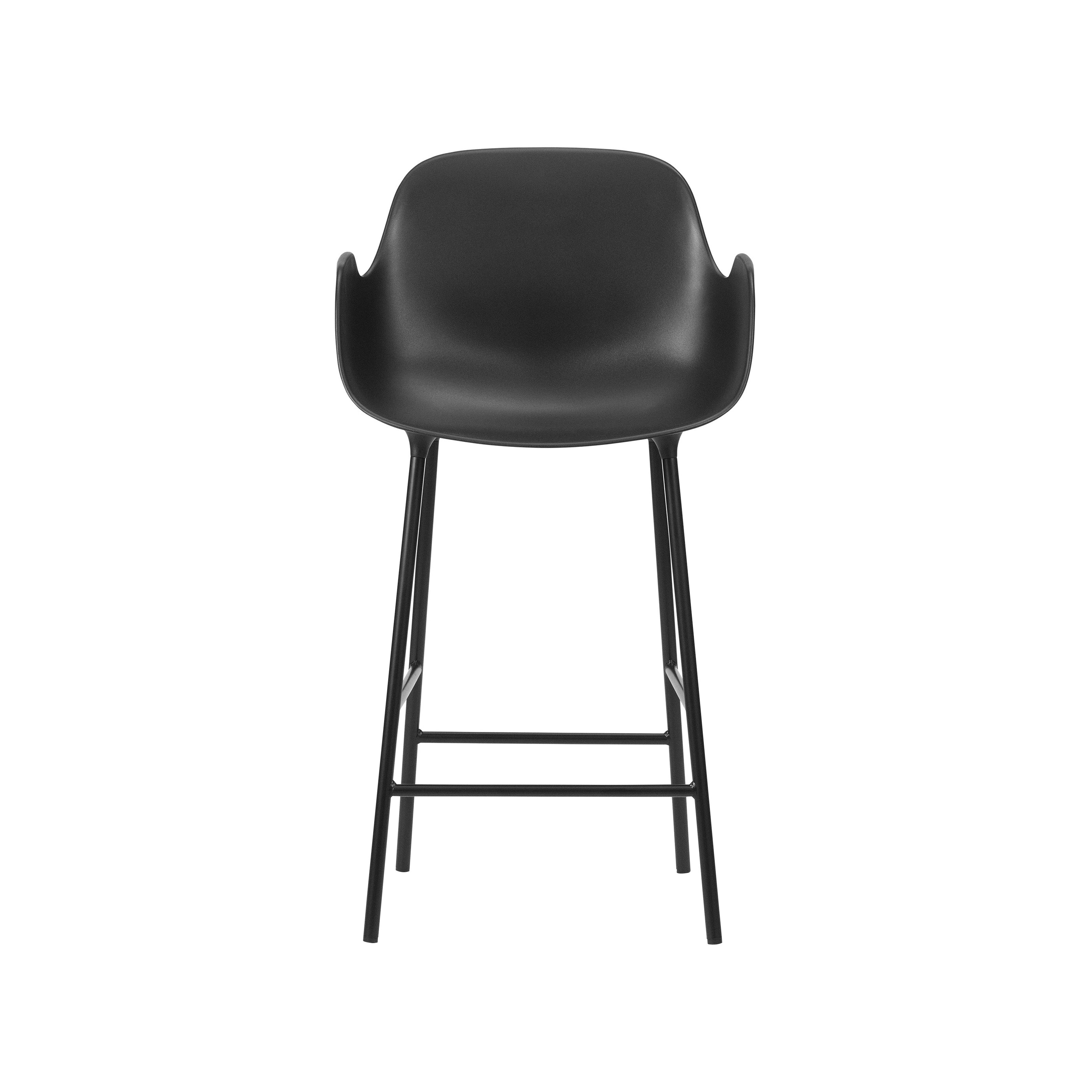 Form Bar + Counter Armchair: Counter + Black