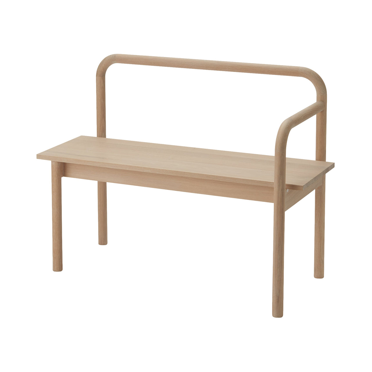 Maissi Bench: White Oiled Oak