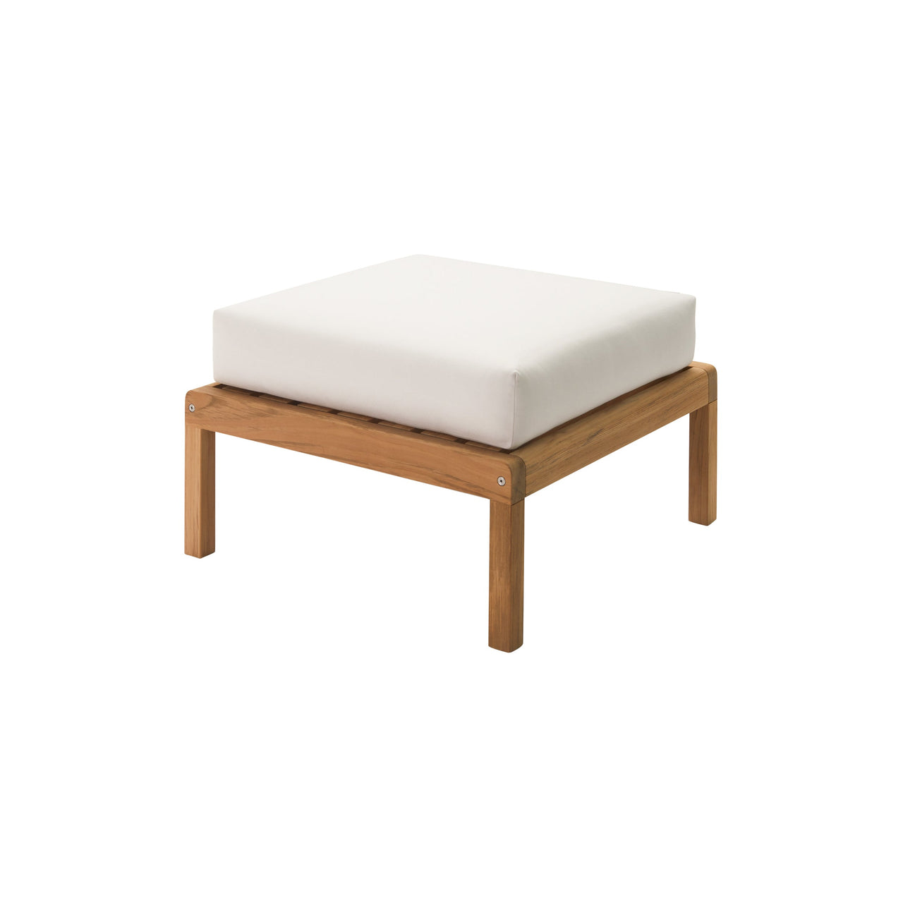 Virkelyst Pouf: White