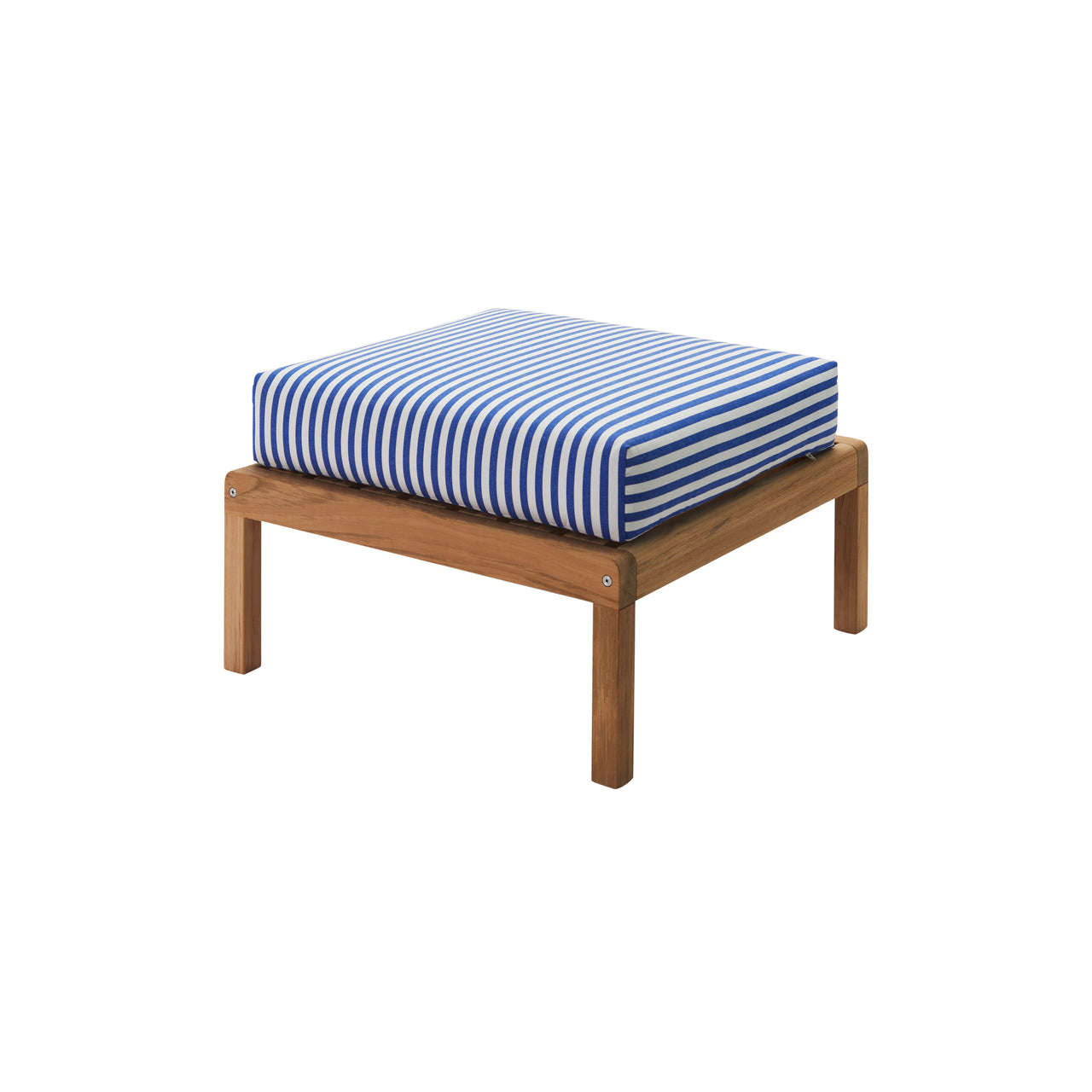 Virkelyst Pouf: Sea Blue Stripe