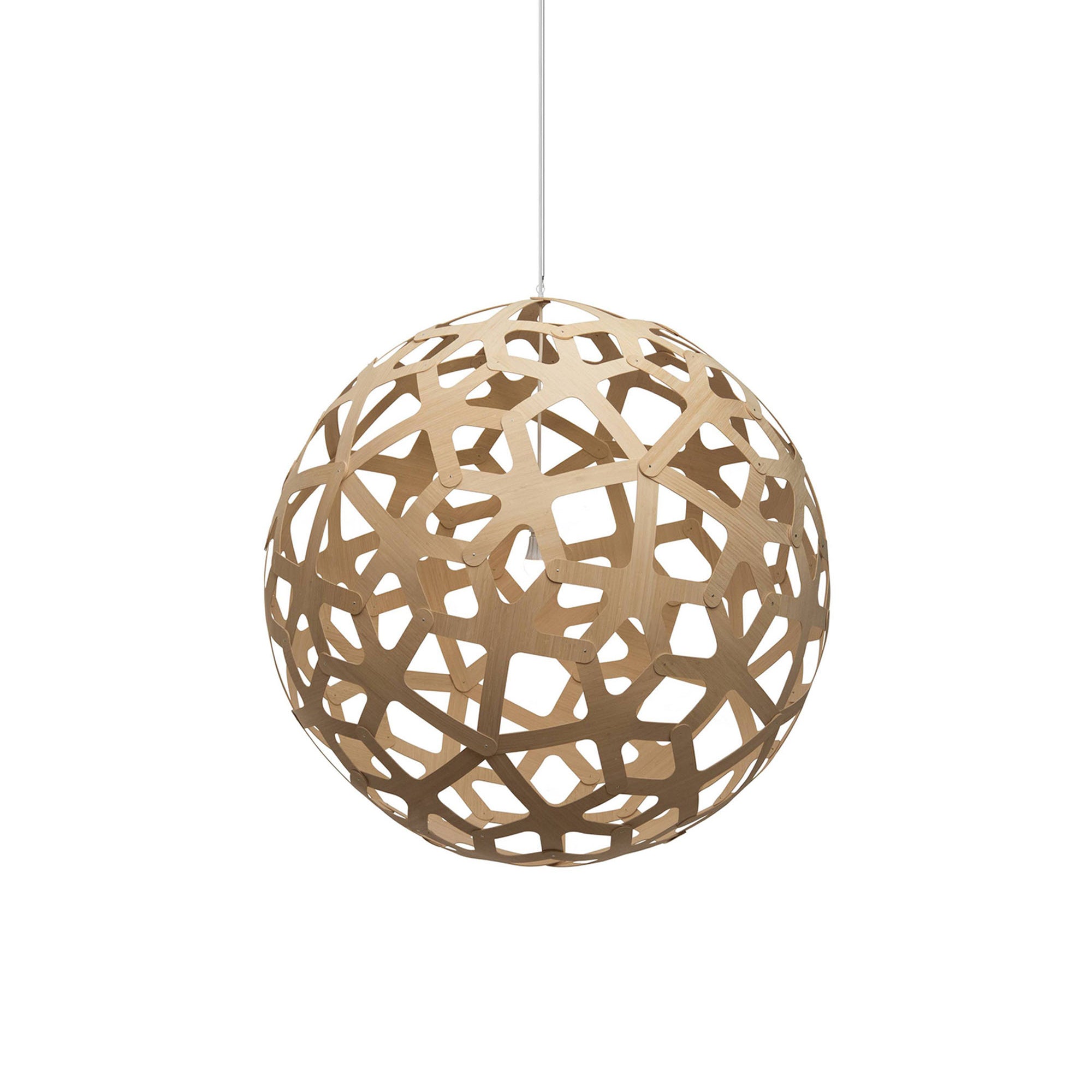 Coral Pendant Light: XX Large + Bamboo + White