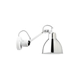 Lampe Gras N°304 Wall Lamp: White + Chrome + Round