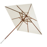 Messina Umbrella: Medium + Square + Off-White + Without Base