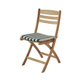 Selandia Chair: With Light Apricot + Dark Green Stripe Cushion