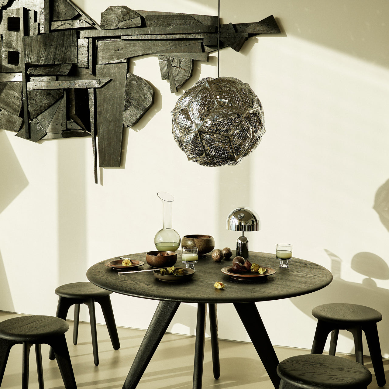 Slab Round Table