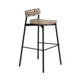 Fromme Bar Stool: Black + Alpi