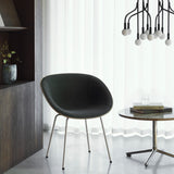Mat Armchair: Steel Base + Fully Upholstered