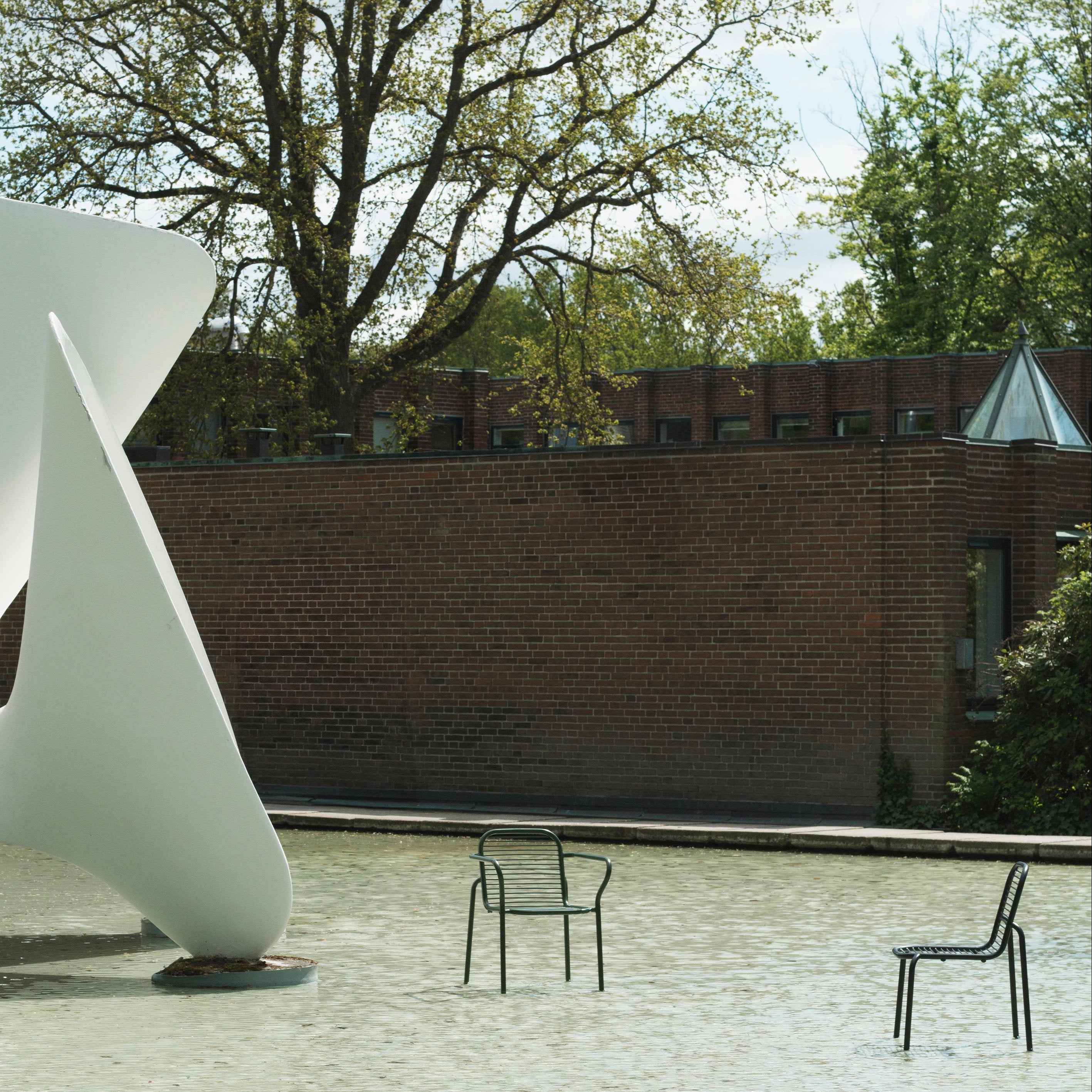 Vig Stacking Armchair: Steel