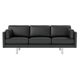 EJ220 3 Seater Sofa: Brushed Chrome