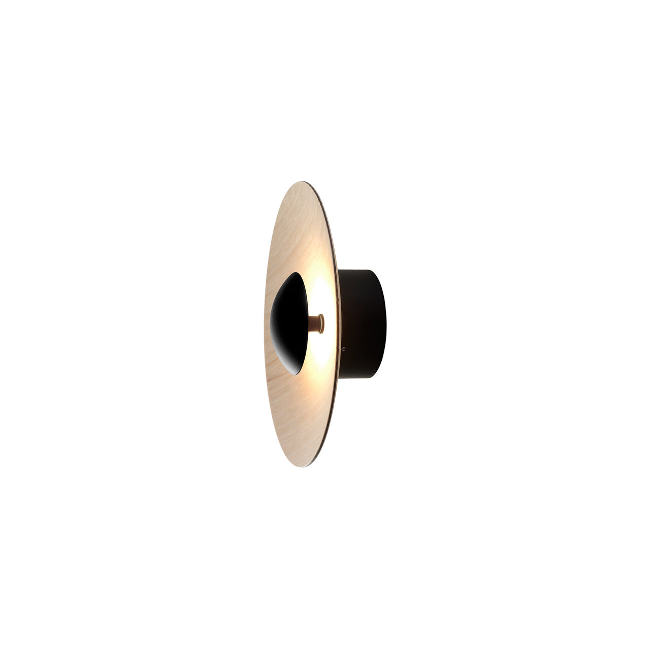 Ginger Wall Light: 20C + Oak + Non-Dimmer
