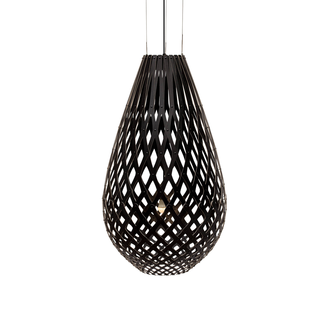 Kōura Pendant Light: XX Large + Black + Black