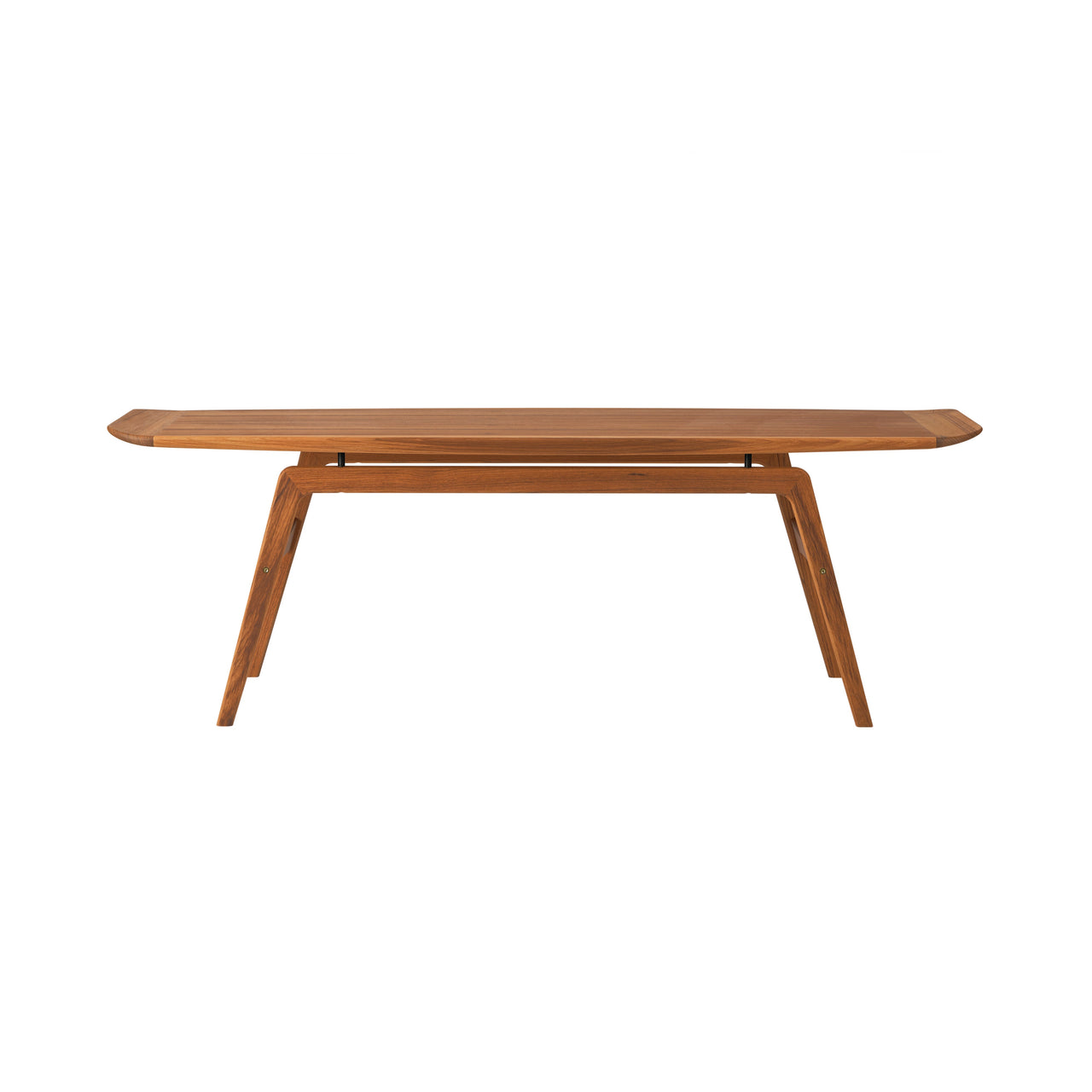 Surfboard Coffee Table: Without Shelf + Teak Oiled Oak