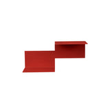 Repeat Wall Shelving:  Right + Rusty Red