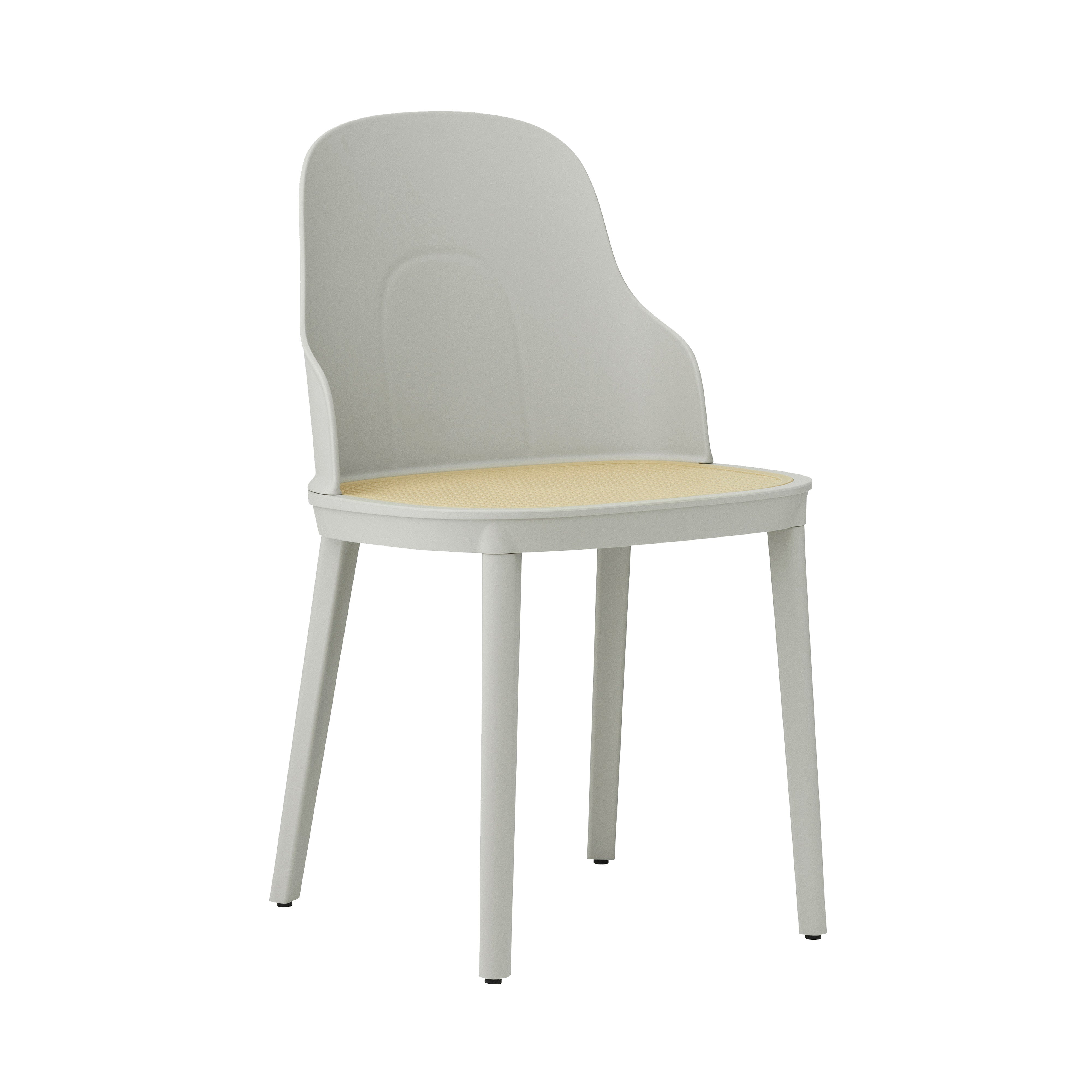 Allez Chair: Molded Wicker + Warm Grey + Polypropylene