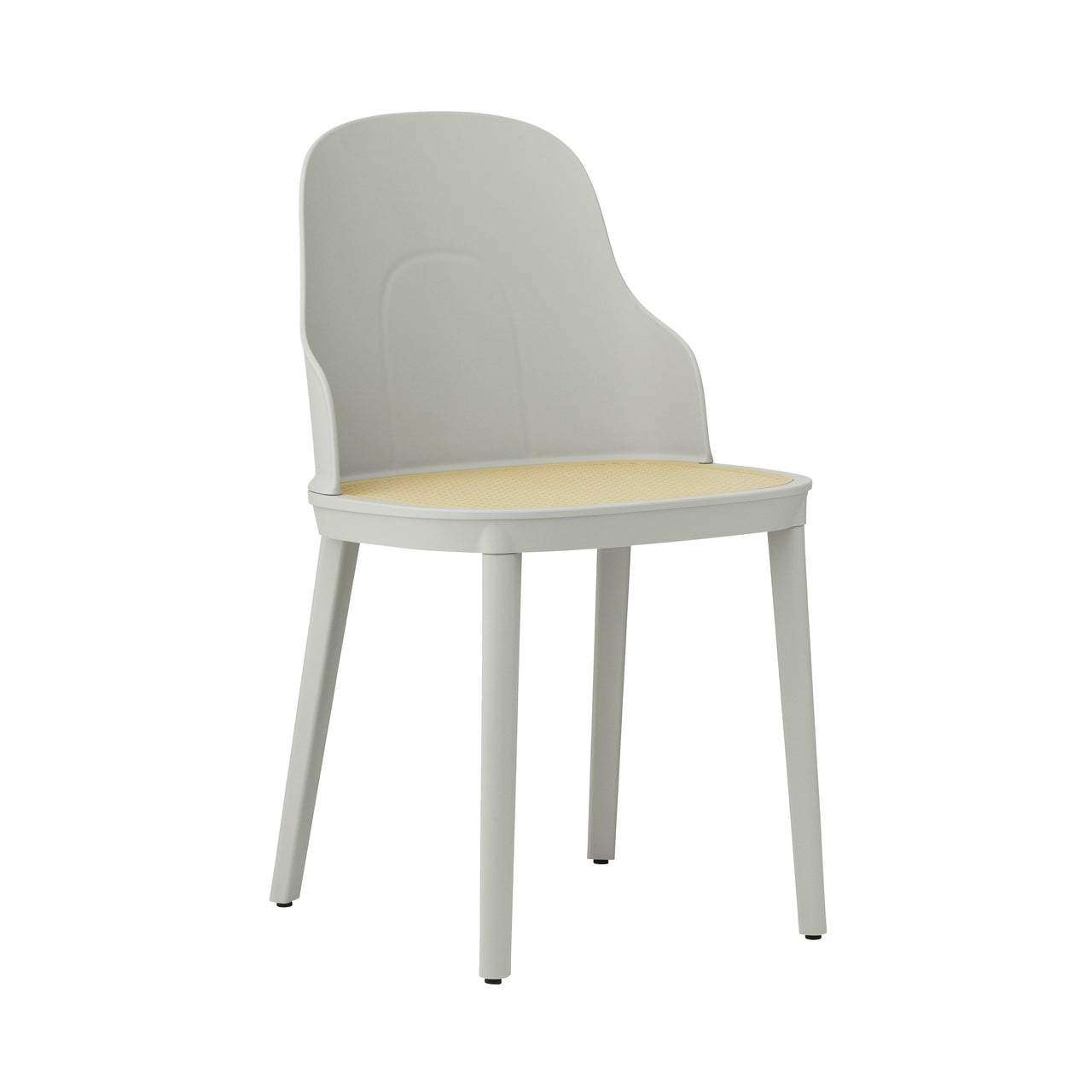 Allez Chair: Molded Wicker + Warm Grey + Polypropylene